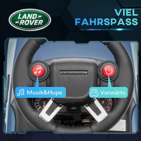 AIYAPLAY Ηλεκτρικό Αυτοκίνητο για Παιδιά 6V, Land Rover, Λειτουργία Οδήγησης/Σπρωξίματος, Προβολείς, Μουσική, Ανοιχτό Μπλε
