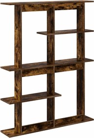 vidaXL Καθρέφτης Ραφιών Τοίχου Καφέ 102 x 20 x 130 εκ.
