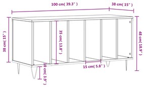 ΈΠΙΠΛΟ ΔΙΣΚΩΝ SONOMA ΔΡΥΣ 100X38X48 ΕΚ. ΑΠΟ ΕΠΕΞΕΡΓΑΣΜΕΝΟ ΞΥΛΟ 831751