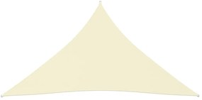 Πανί Σκίασης Τρίγωνο Κρεμ 4 x 5 x 5 μ. από Ύφασμα Oxford - Κρεμ