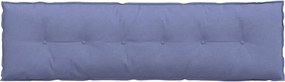vidaXL Μαξιλάρι Πλάτης Μπλε τζην 180 x 50 x 19 cm ύφασμα