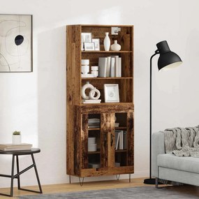 vidaXL Highboard 2 pcs Παλιό ξύλο Επεξεργασμένο ξύλο