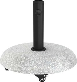 vidaXL Βάση ομπρέλας Ανοιχτό γκρι Ø 45 x 40 cm Σκυρόδεμα