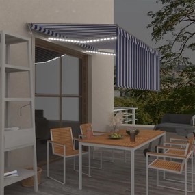 vidaXL Ηλεκτρική τέντα με LED και αισθητήρα 3,5 x 2,5 m