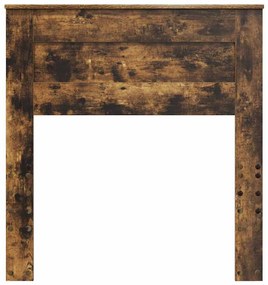 vidaXL Κεφαλάρι Καπνιστό Δρύς 80 cm Επεξεργασμένο ξύλο