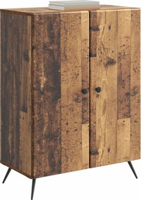 vidaXL Πλαϊνό γραφείο Παλαιωμένο ξύλο 66 x 34,5 x 90 εκ