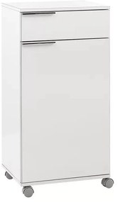 Megapap Ντουλάπι Diamond Τροχήλατο Λευκό 50x40x100εκ.