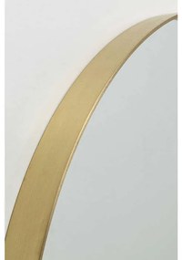 Καθρέφτης Τοίχου Curve MO Στρογγυλός Χρυσό-Μπρονζέ 100x5x100 εκ. 100x5x100εκ - Χρυσό