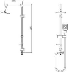 Karag  Giota C6306B - Στήλη ντουζ χωρίς μπαταρία
