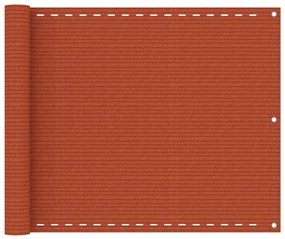 Διαχωριστικό Βεράντας Πορτοκαλί 75 x 600 εκ. από HDPE