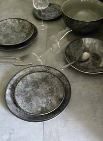 Σερβίτσιο Πιάτων Πορσελάνης Moon Shade Γκρι Oriana Ferelli – Σετ 20τμχ