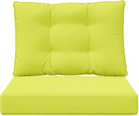 vidaXL Μαξιλάρι Καναπέ Εξωτερικού Χώρου 2 pcs Πράσινο Πολυεστέρας