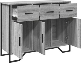 vidaXL Ντουλάπι Γκρι Sonoma 97x32,5x74,5 εκ. από Επεξεργασμένο Ξύλο