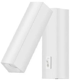 Απλίκα Φωτιστικό Τοίχου Led Αλουμίνιο H12 Φ3.5 Eurolamp-145-50000-Λευκό 145-50000
