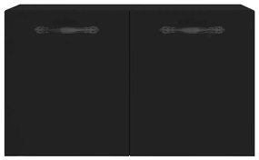 vidaXL Ντουλάπι Τοίχου Μαύρο 60 x 36,5 x 35 εκ. από Επεξεργασμένο Ξύλο