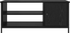 vidaXL Ντουλάπι TV 100 x 40 x 45 cm Μαύρη Οξυά Επεξεργασμένο Ξύλο