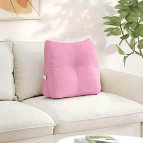vidaXL Μαξιλάρι Πλάτης Ροζ 45 x 24 x 50 εκ ύφασμα