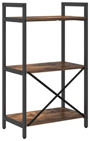 vidaXL Ράφι Βιβλίων Καπνιστό Δρύς 56 x 34 x 96 εκ Επεξεργασμένο ξύλο