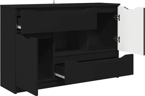 vidaXL Πλαϊνό γραφείο Μαύρο 100 x 30 x 65,6 Επεξεργασμένο ξύλο