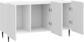 vidaXL Ντουλάπι TV 99 x 34,5 x 52 cm Γυαλιστερό Λευκό