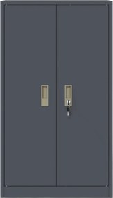 vidaXL Ντουλάπι αποθήκευσης Ανθρακί 60 x 40 x 105 εκ Ατσάλι