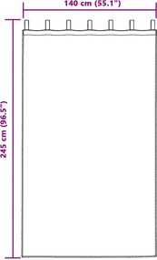 vidaXL Κουρτίνες συσκότισης 2 pcs Χαμομηλί κίτρινο 140 x 245 cm