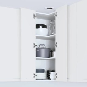 vidaXL Κρεμαστό ντουλάπι Λευκό 57 x 57 x 100 εκ. Επεξεργασμένο ξύλο