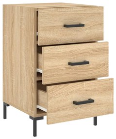 vidaXL Κομοδίνο Sonoma Δρυς 40 x 40 x 66 εκ. από Επεξεργασμένο Ξύλο