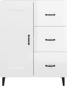 vidaXL Ντουλάπι Γυαλιστερό Λευκό 69,5x34x90 εκ. Επεξεργασμένο Ξύλο