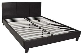 Κρεβάτι Wilton Brown Gloss E8055 213X157X89 cm Διπλό Τεχνόδερμα