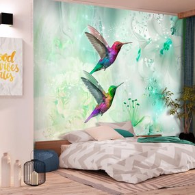 Φωτοταπετσαρία - Colourful Hummingbirds (Green) 200x140