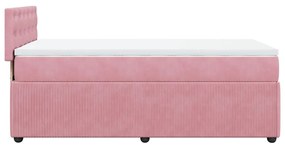 ΚΡΕΒΑΤΙ BOXSPRING ΜΕ ΣΤΡΩΜΑ ΡΟΖ 90X190 ΕΚ. ΒΕΛΟΥΔΙΝΟ 3287619