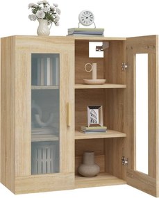 vidaXL Κρεμαστό Ντουλάπι Τοίχου Sonoma Δρυς 69,5x34x90 εκ Επεξ. Ξύλο