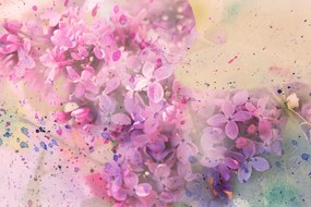 Εικόνα ροζ κλαδί λουλουδιών - 90x60