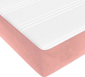 vidaXL Στρώμα με Pocket Springs 120 x 220 x 20 εκ. Ροζ