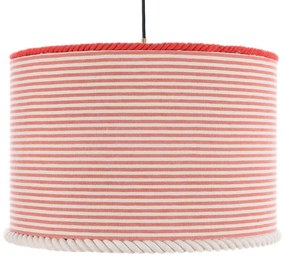 Φωτιστικό Οροφής Rhubarb Cl50408 Ø35X22 E27 White-Red Mindthegap Metal, Fabric