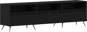 vidaXL Ντουλάπι TV 150 x 30 x 44,5 εκ. Μαύρη δρυς Επεξεργασμένο ξύλο