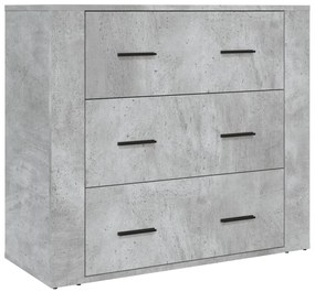 vidaXL Ντουλάπι Γκρι Σκυροδέματος από Επεξεργασμένο Ξύλο