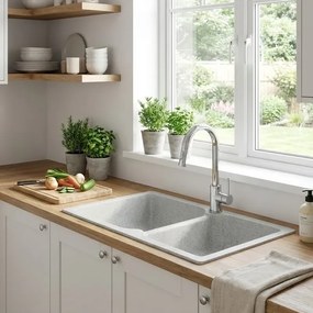 Sanitec Classic 307 (92×51) - Γρανιτένιος νεροχύτης - Granite BEIGE