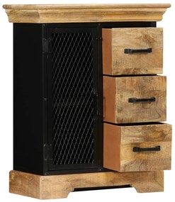 vidaXL Ντουλάπι με Συρτάρια 60 x 30 x 75 εκ. από Μασίφ Ξύλο Μάνγκο