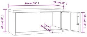 Αρχειοθήκη Αν. Γκρι 90 x 40 x 40 εκ. Ατσάλινη - Γκρι