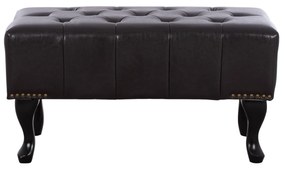 ΤΑΜΠΟΥΡΕ ΥΠΟΠΟΔΙΟ T.CHESTERFIELD EMMA HM226.01 PU 80x44x39Y εκ.ΣΚ.ΚΑΦΕ - HM226.01