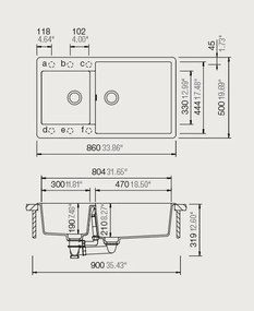 Νεροχύτης Schock Element Cristalite 31290-MInk