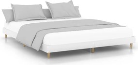 vidaXL Πλαίσιο Κρεβατιού Λευκό 200 x 200 εκ. από Επεξεργασμένο Ξύλο