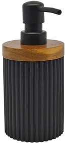 Δοχείο Κρεμοσάπουνου 829460 7,9x7,9x17,5cm Black Ankor Πολυέστερ