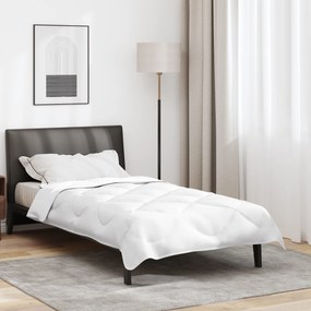 vidaXL Κουβέρτες & Κουβέρτες Λευκό 135 x 220 εκ. Μικροΐνες