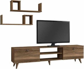 Έπιπλο τηλεόρασης Seddra καρυδί 180x31x45εκ
