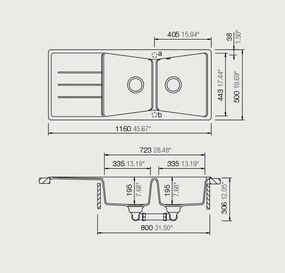 Νεροχύτης Schock City Cristalite 32300-MInk