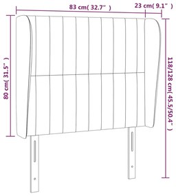 ΚΕΦΑΛΑΡΙ ΜΕ ΠΤΕΡΥΓΙΑ TAUPE 83X23X118/128 ΕΚ. ΥΦΑΣΜΑΤΙΝΟ 3118172