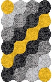 Χαλί Circle Djt Yellow-Black Conceptum Hypnose 120X180cm